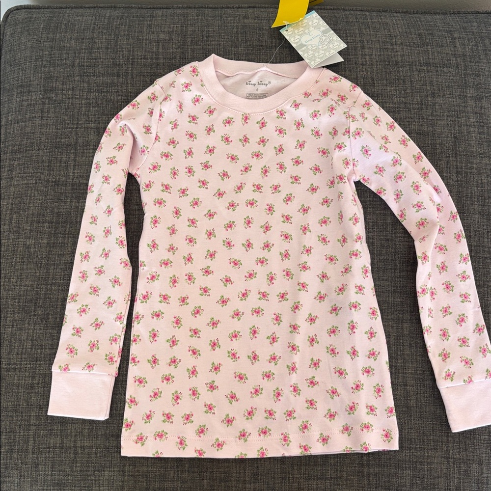 NWT Kissy Kissy Belle Rose 2 Piece Pajamas Pink Set Size 6Y - Picture 4 of 8